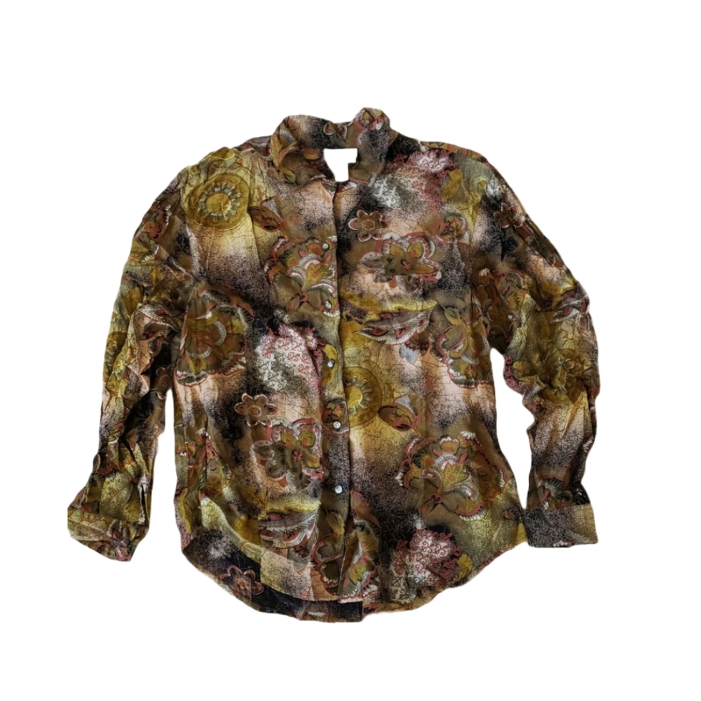 Size 8 Como Studio button up funky shirt